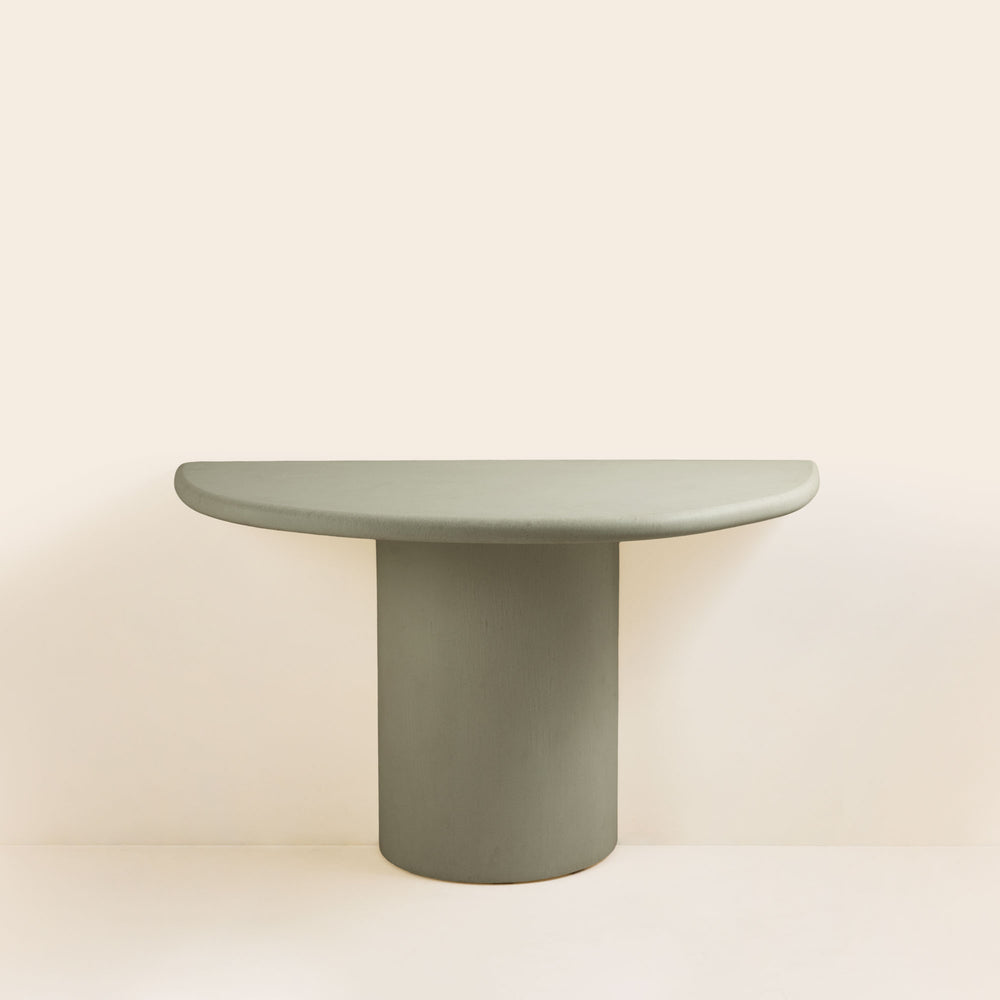 Console Murale Design ELIZ en Argile Verte