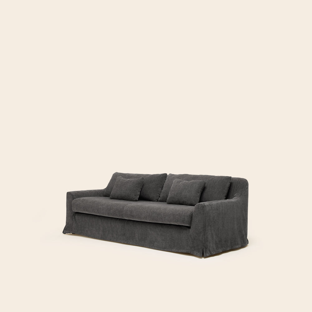 Ensemble de housses de canapé CLARIBEL Boston Gris Graphite