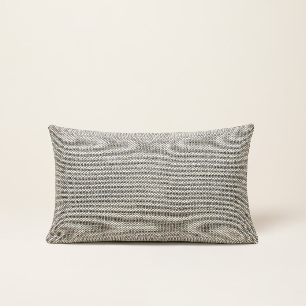 Housse de Coussin NATALI Céladon Chiné - Jacquard Épais & Tissage Tricolore