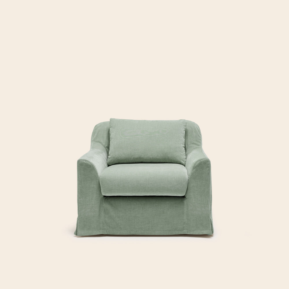 Fauteuil de la collection Claribel Boston vert de gris - 3