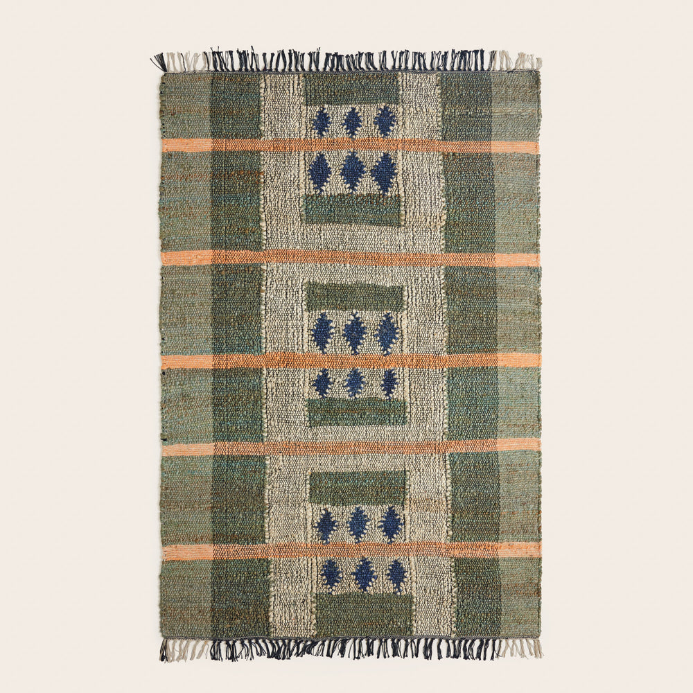 Tapis de sol ANDONI vert et bleu - 6