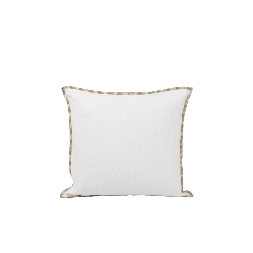 Housse de coussin élaborée à dégradé blanc et bourdon - Collection GHABY - 8