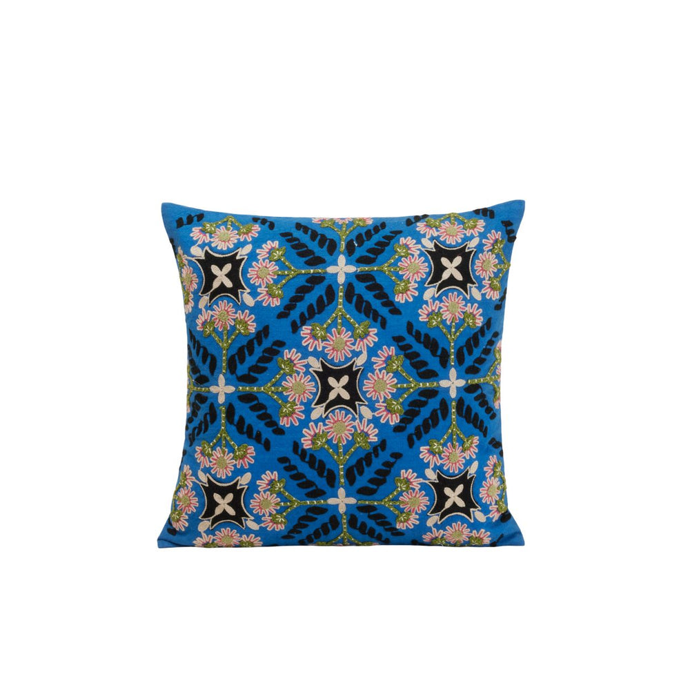 Housse de coussin NAJOUA bleu à coloris multiples - 9