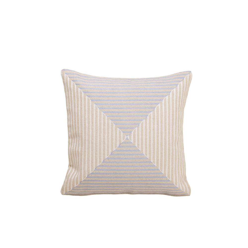 Housse de coussin JHULIO naturel et bleuté - 9