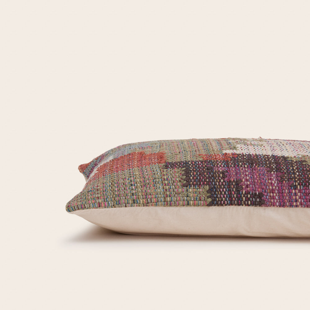 Housse de Coussin Marvin Camouflage Rosé en Coton Recyclé - 6