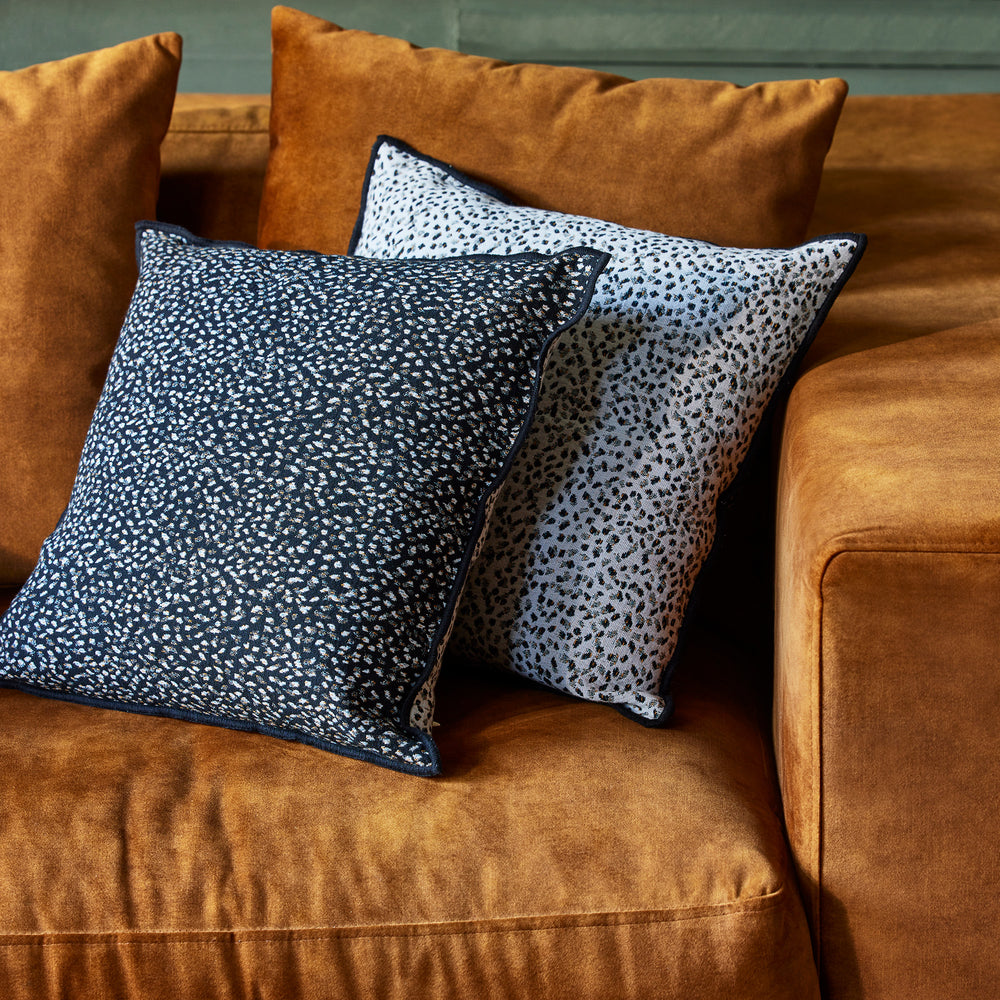 Housse de coussin OCELO noir et blanc