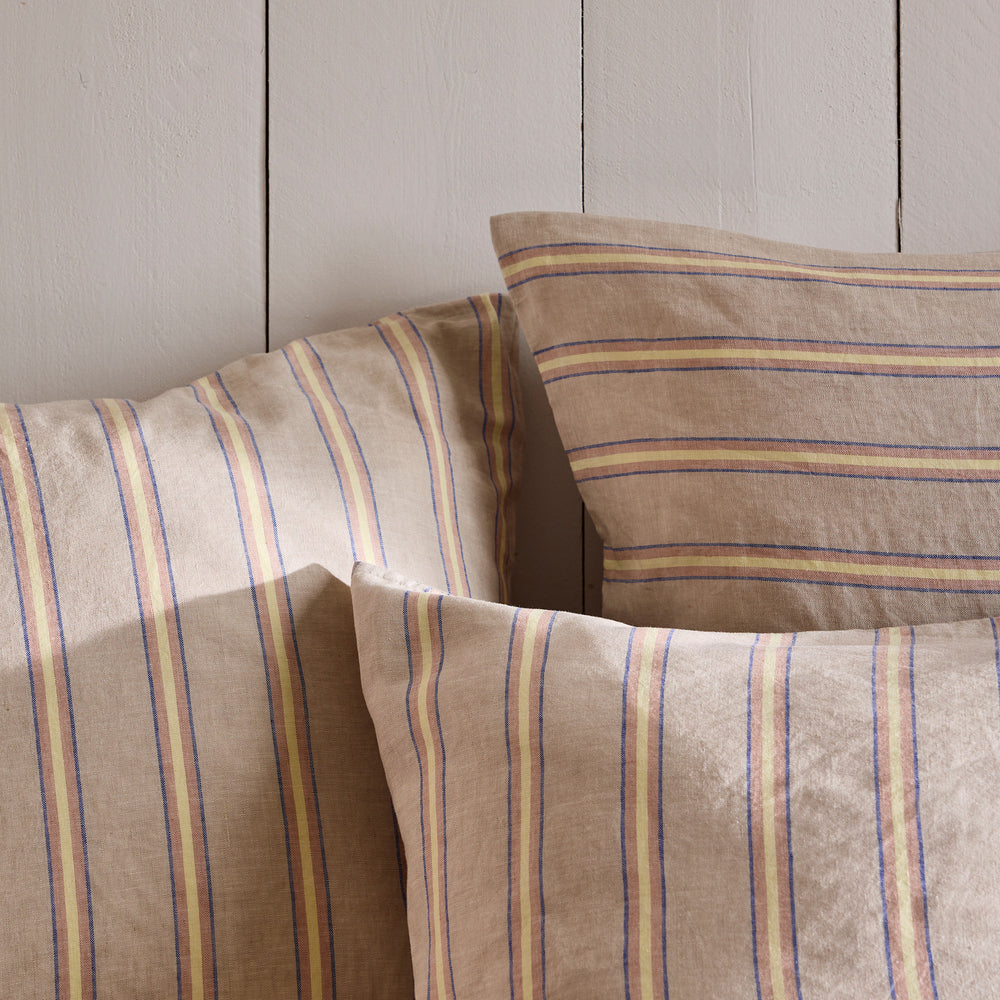 Lot de 2 taies d'oreiller LELIO naturel rayé - 5