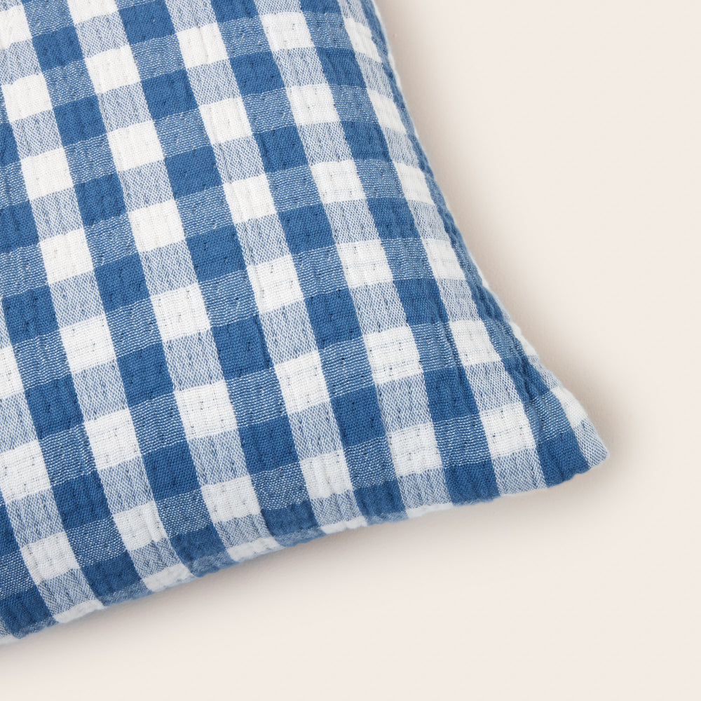 Housse de Coussin JEANIE Bleu Orage - Douceur Enfantine et Élégance Déco - 5
