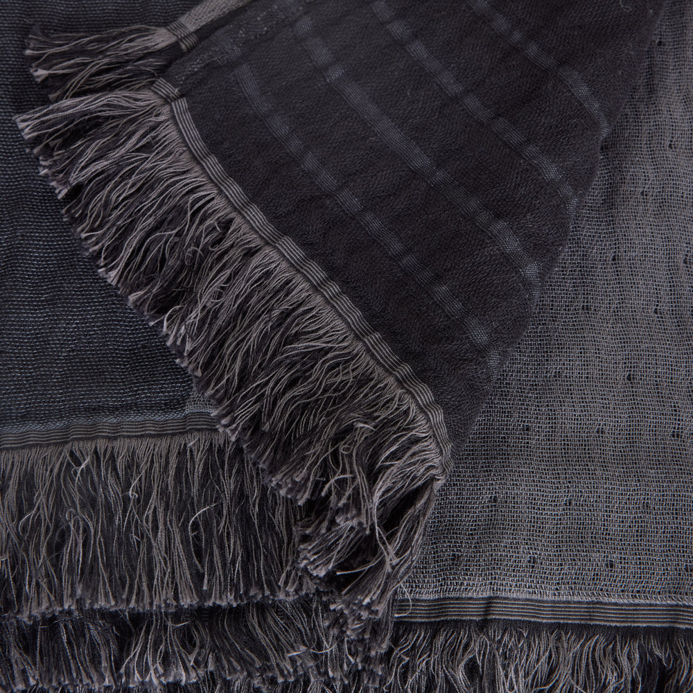 Plaid CHARLY noir graphite - 8