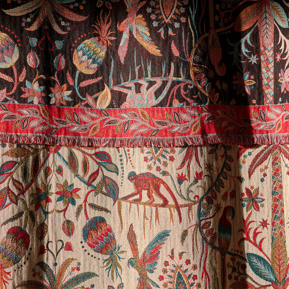 Rideau panneau SUNDARI ivoire et multicolore - 6