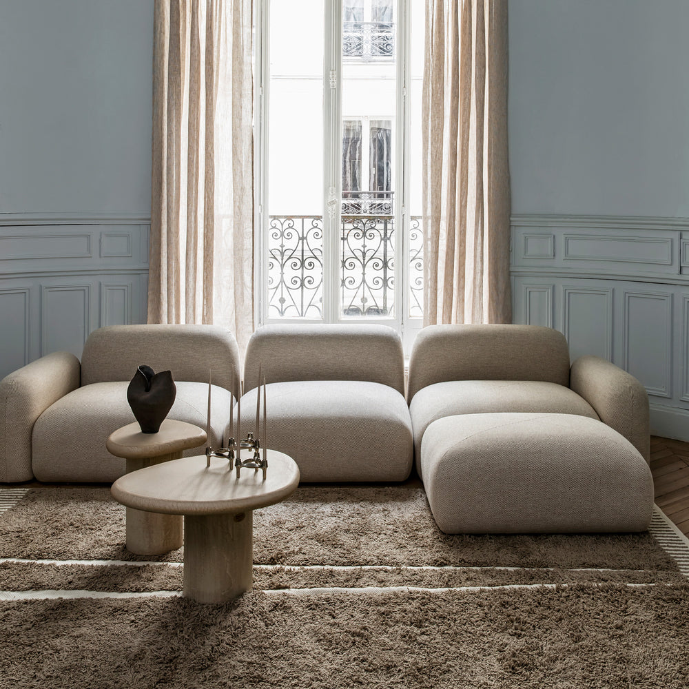 Tapis de Salon Ethnique Gris Cendré AROUNE Chaleureux et Isolant - 3