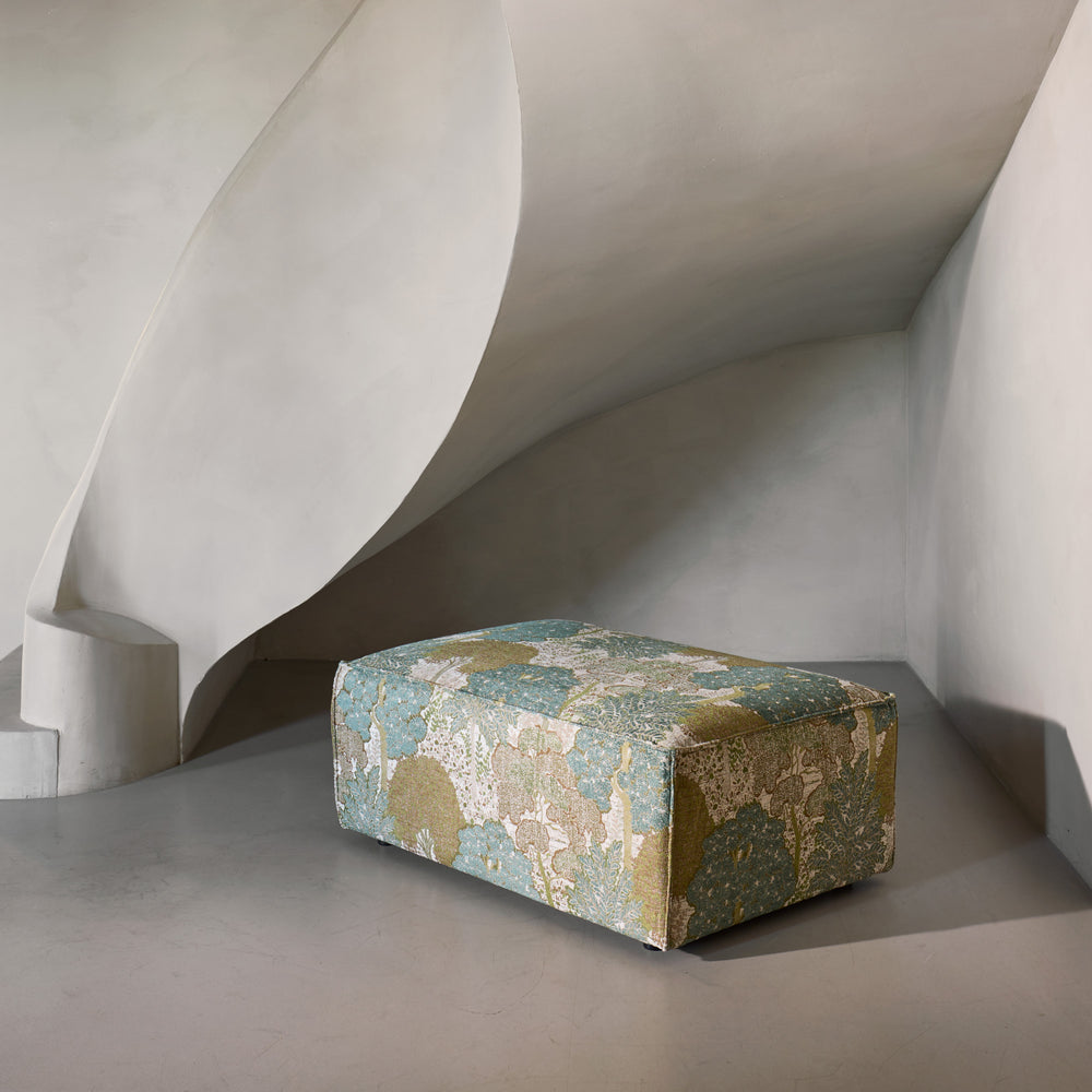 Pouf DYONIS alisée naturelle et verte - 4