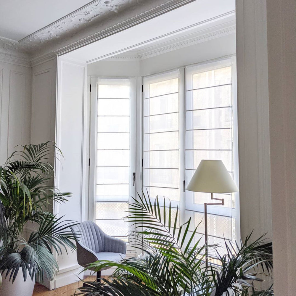 Rideau à lanières CARLINA blanc - Store de style maritime élégant - 5