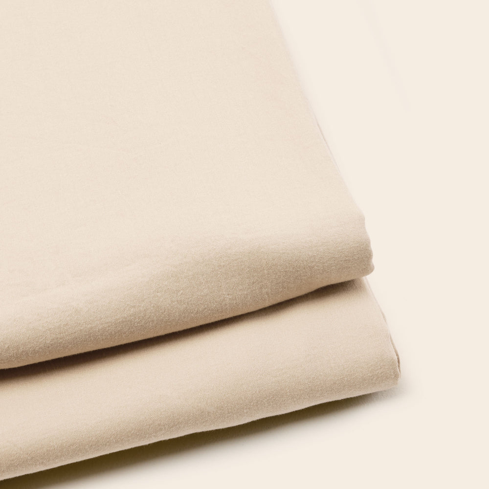 Housse de couette SATHEENE taupe nude - 4