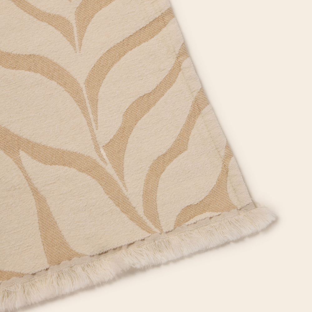 Plaid LOUENN ivoire et beige doux - 9