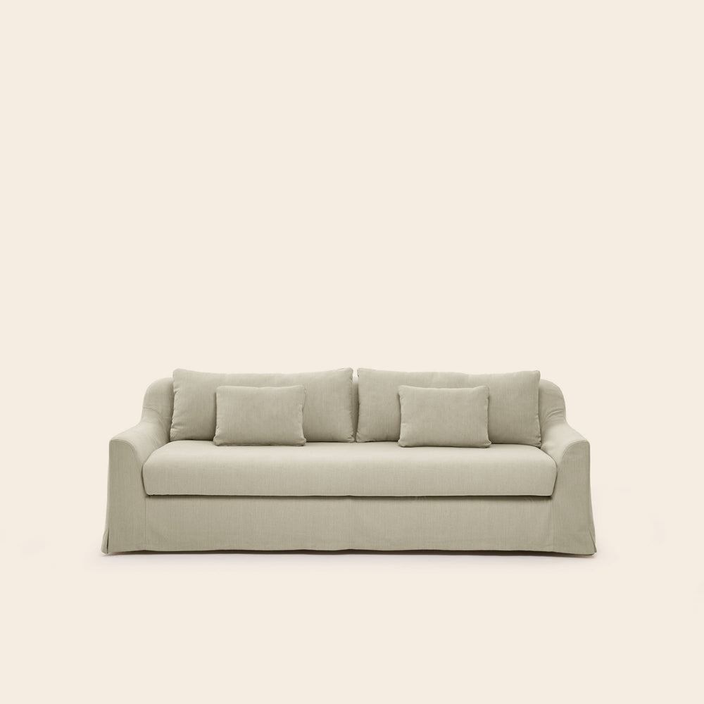 Canapé 3 places CLARIBEL barbate beige chaud