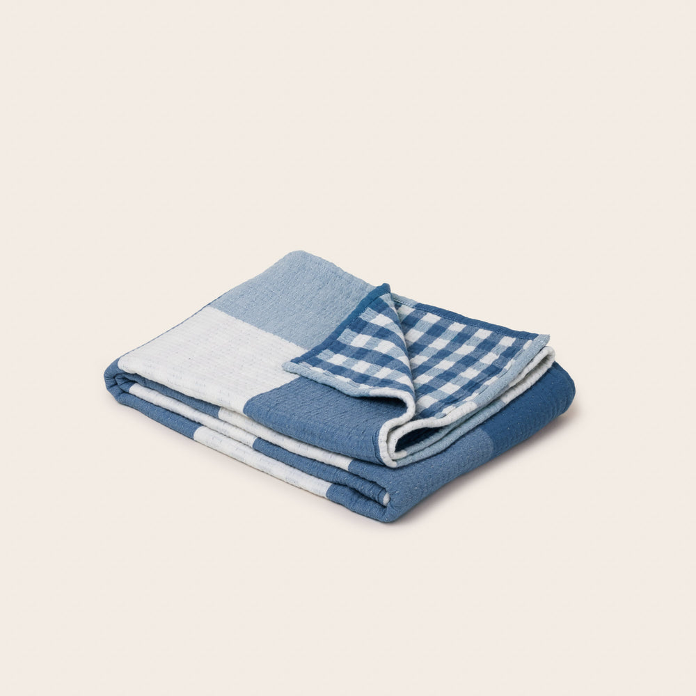 Plaid JEANIE bleu orage - 6