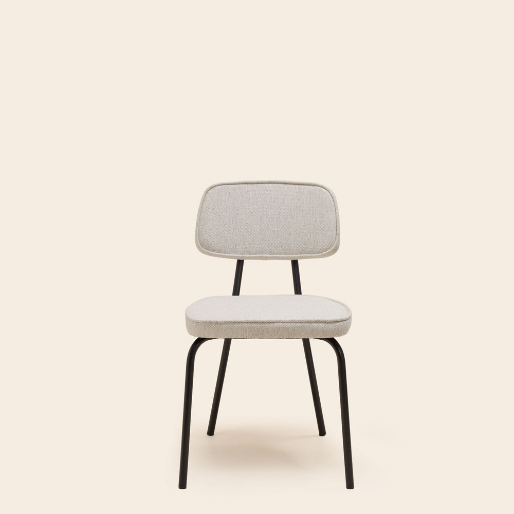 Chaise YSABEAU cosmic écru grisé chiné - 4