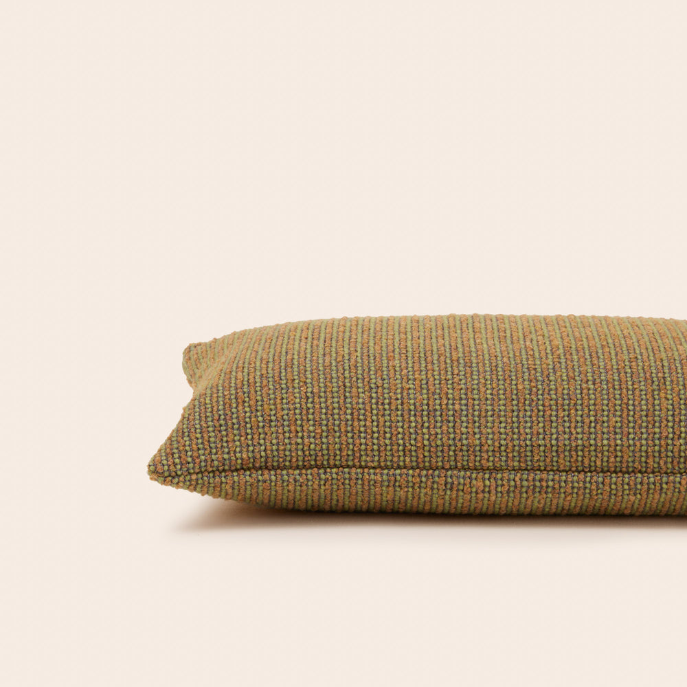 Housse de coussin TEORA vert et moutarde - 6