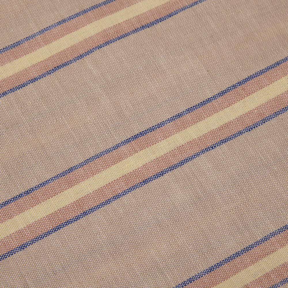 Drap plat LELIO naturel rayé - 5