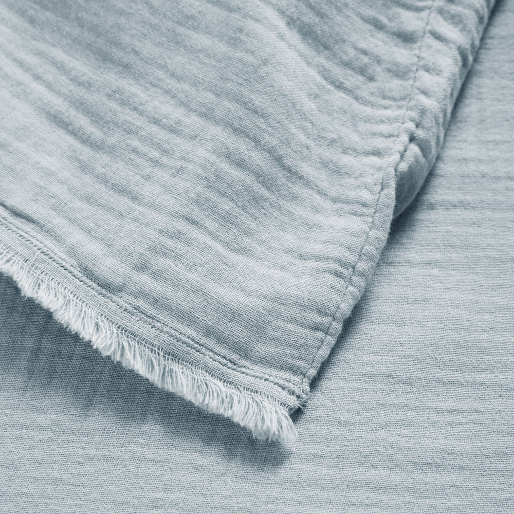 1. Housse de Couette LOU Bébé Blue en Gaze de Coton Lavé - 6