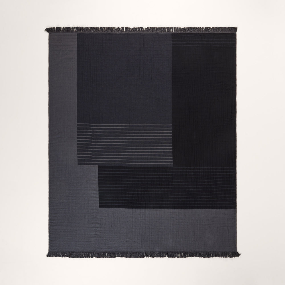 Plaid CHARLY noir graphite - 7