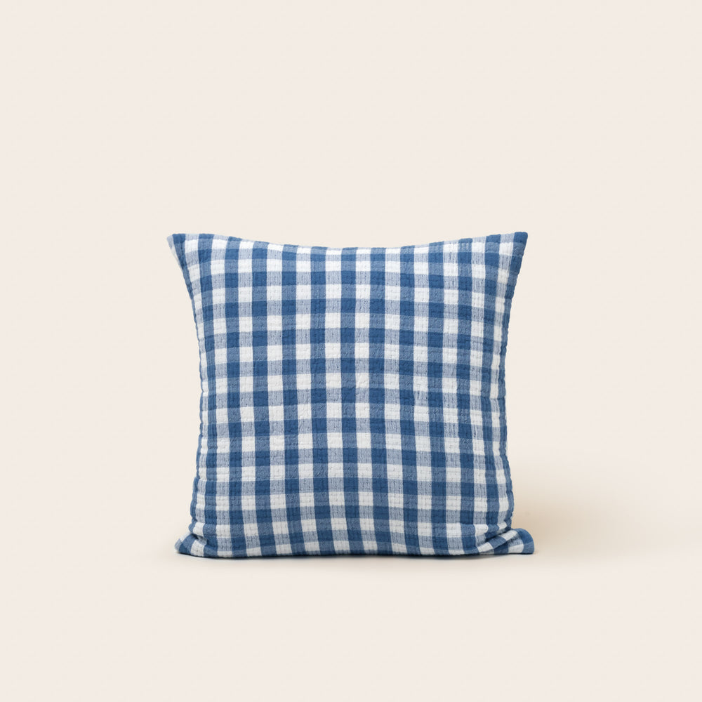 Housse de Coussin JEANIE Bleu Orage - Douceur Enfantine et Élégance Déco - 4