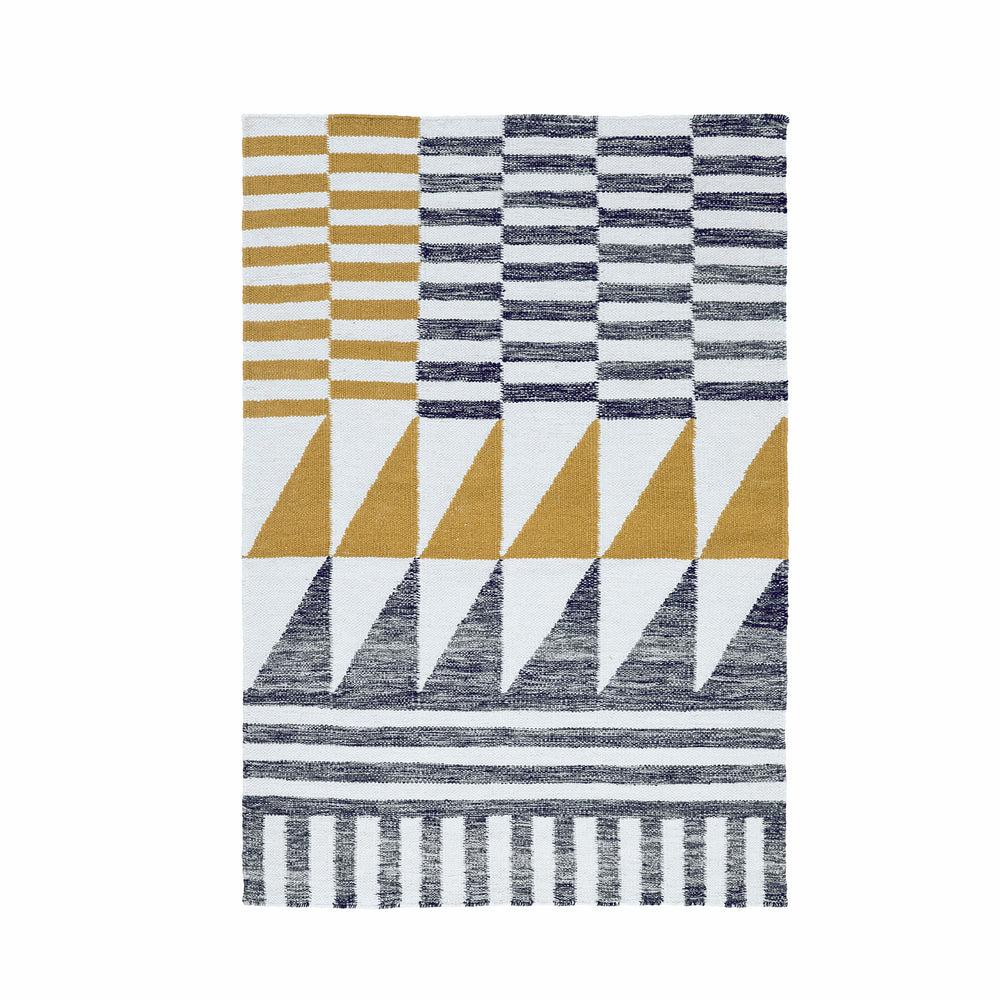 Tapis de sol AKSEL Ardoise Profonde et Ocre Vif - 8