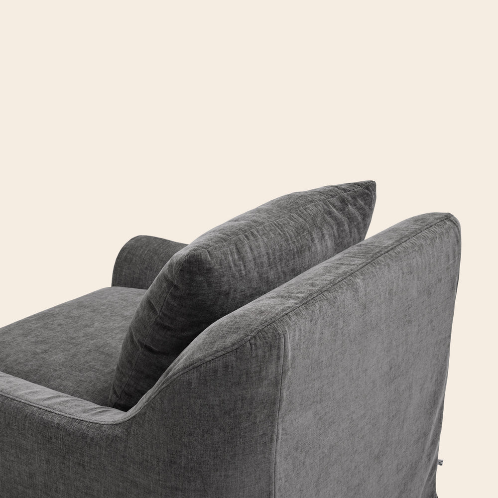 Fauteuil CLARIBEL boston gris graphite - 7