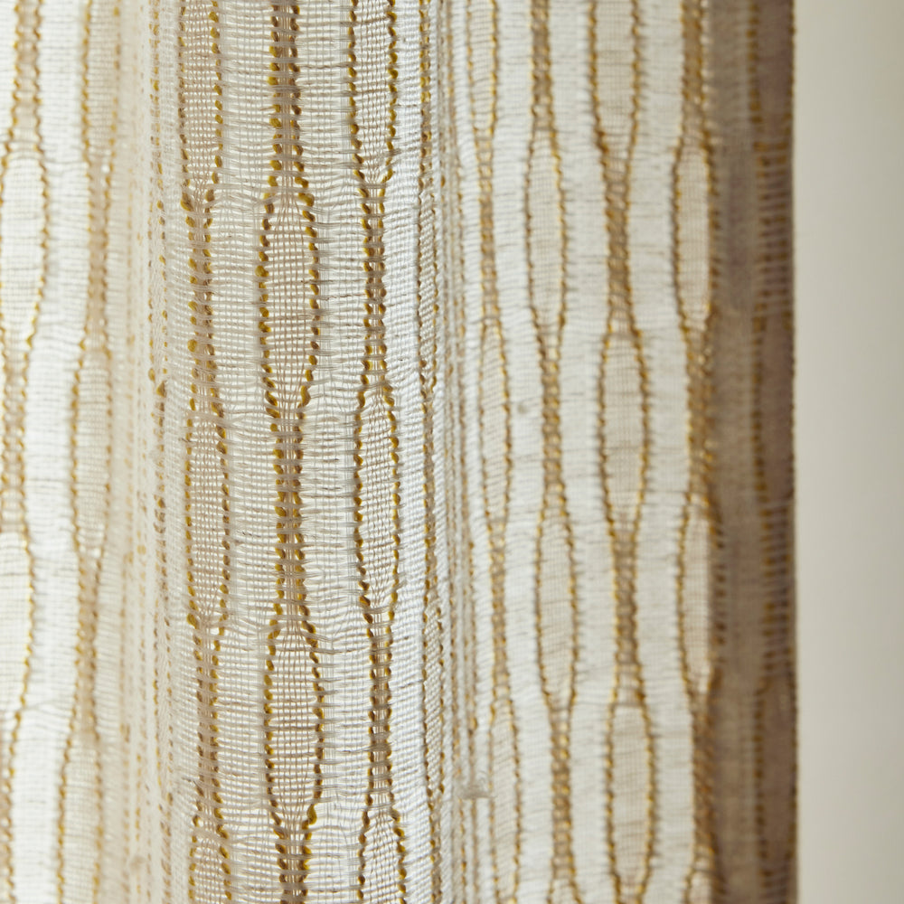 Échantillon KATERINI Naturel et Jaune – Qualité Textile Supérieure