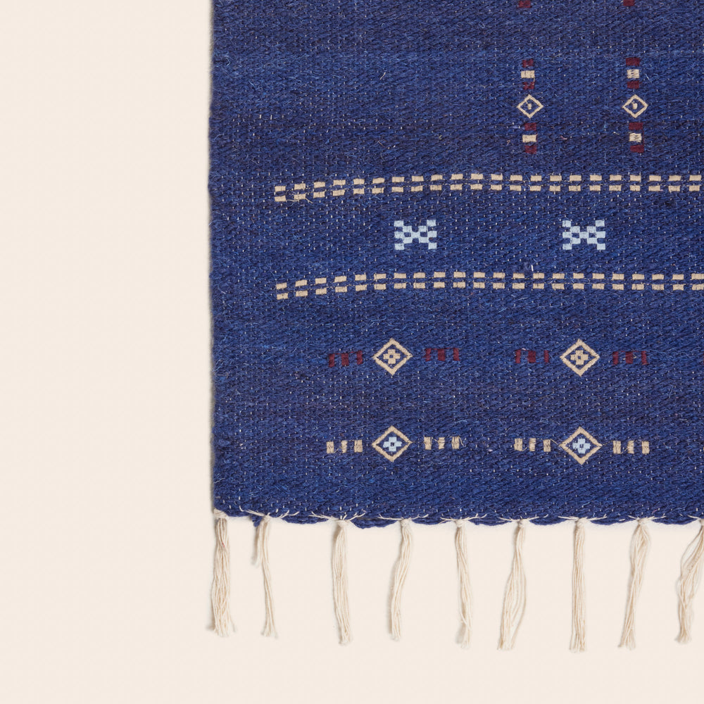 Tapis de sol ARSALANE bleu outremer - 4