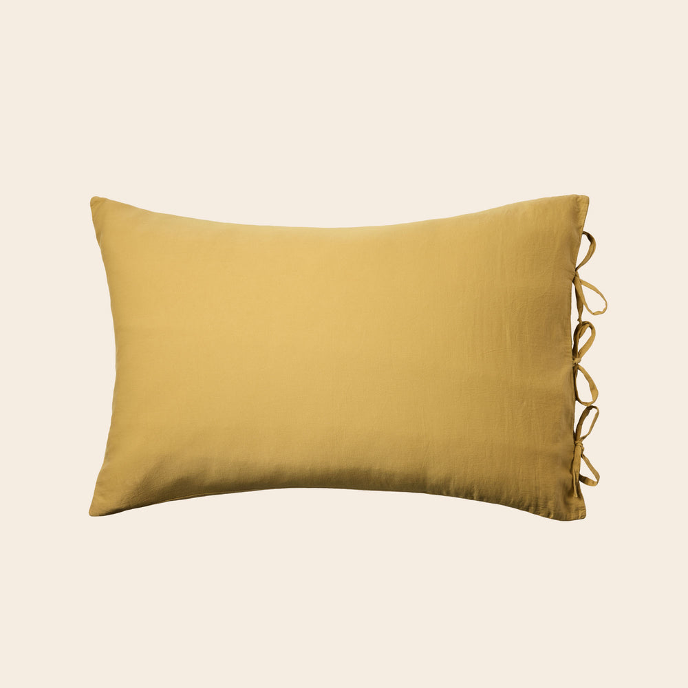 1. Lot de 2 taies d'oreiller SATHEENE jaune indien - 6