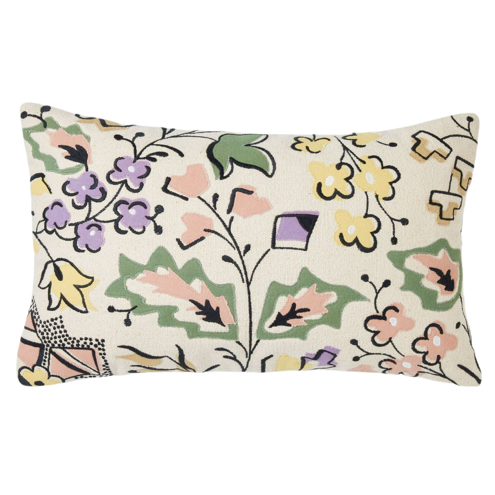 Housse de Coussin Louisine 100% Coton - Charme Printanier et Tons Pastels - 8
