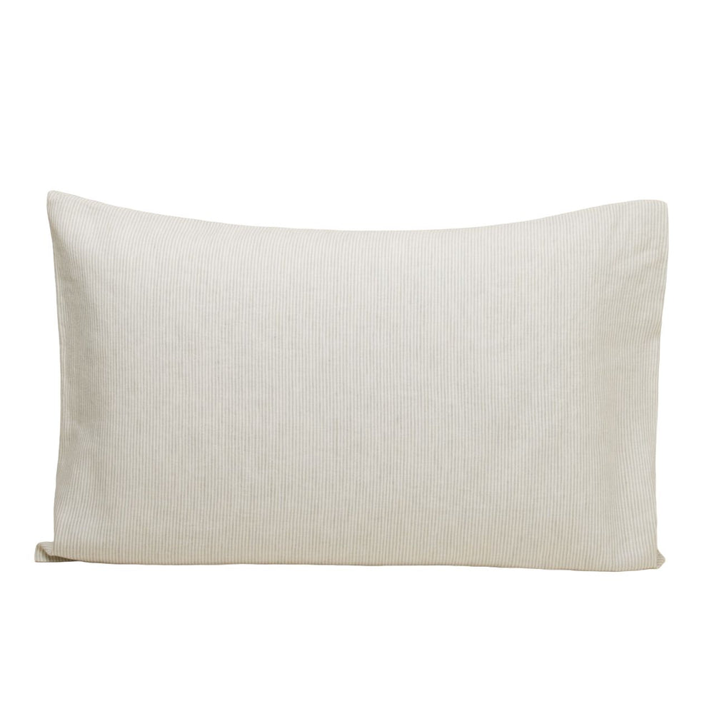 Lot de 2 taies d'oreiller FINEA ivoire et vert de gris - 10