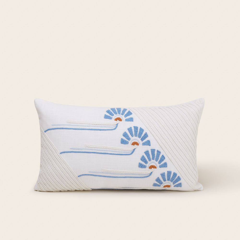 Housse de coussin Windie Épurée & Bleutée