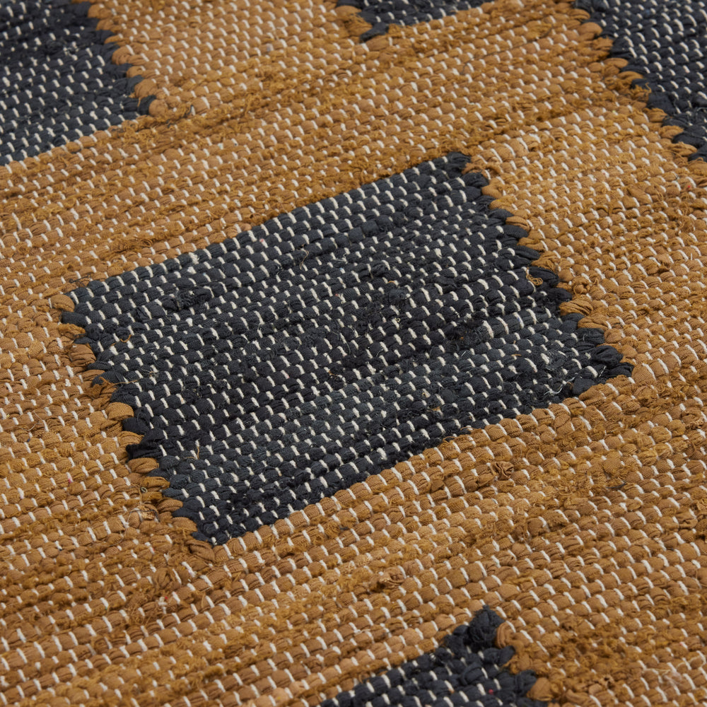 Tapis Design IMANOL Motif XXL Bronze et Noir - 4