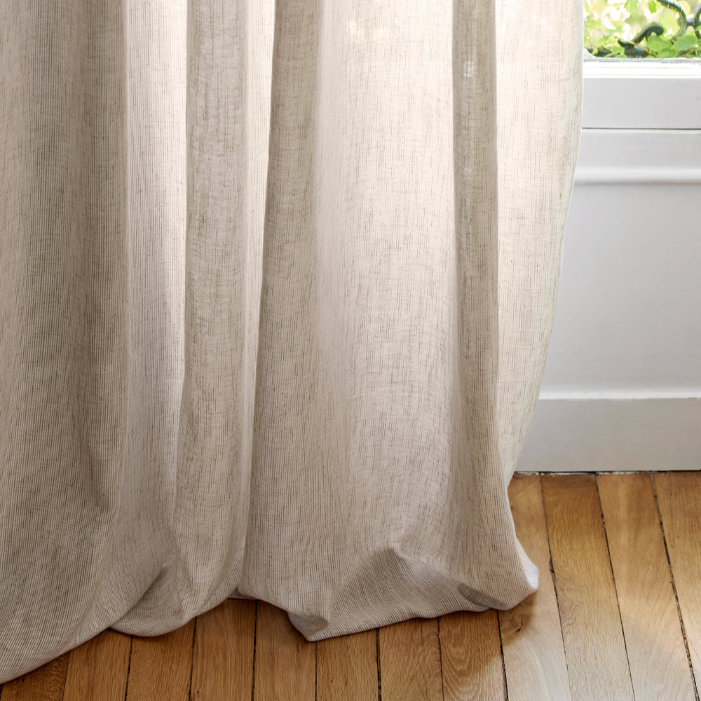 Voyant à anneaux coulissants Neapoli beige chiné - 5