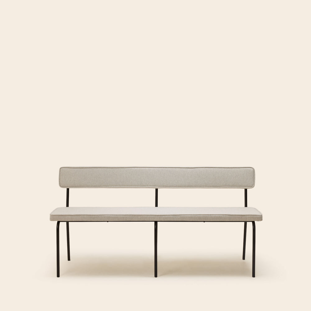 Banquettes et chaises YSABEAU Cosmic anthracite chiné - Design intemporel et structure industrielle