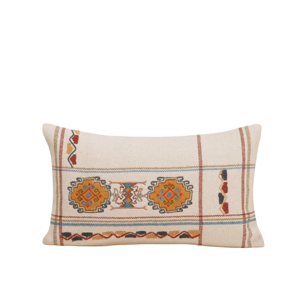 Housse de coussin NAYELI naturel et multicolore - 8
