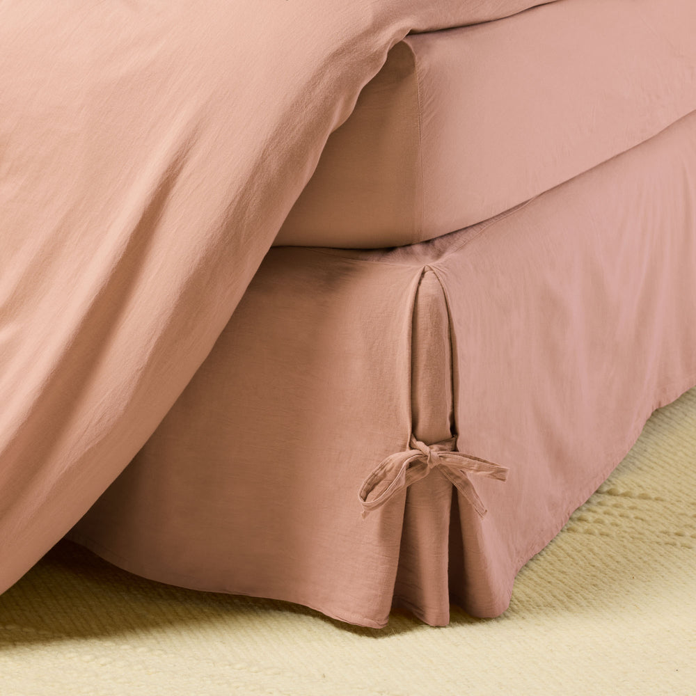 Housse de Sommier SATHEENE Terracotta Élégante et Confortable