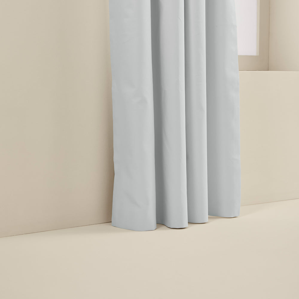 Rideau occultant avec galon fronceur – Blanc 100% protection lumière et isolation - 5