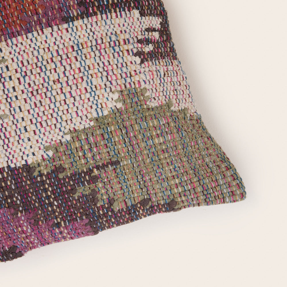 Housse de Coussin Marvin Camouflage Rosé en Coton Recyclé - 5
