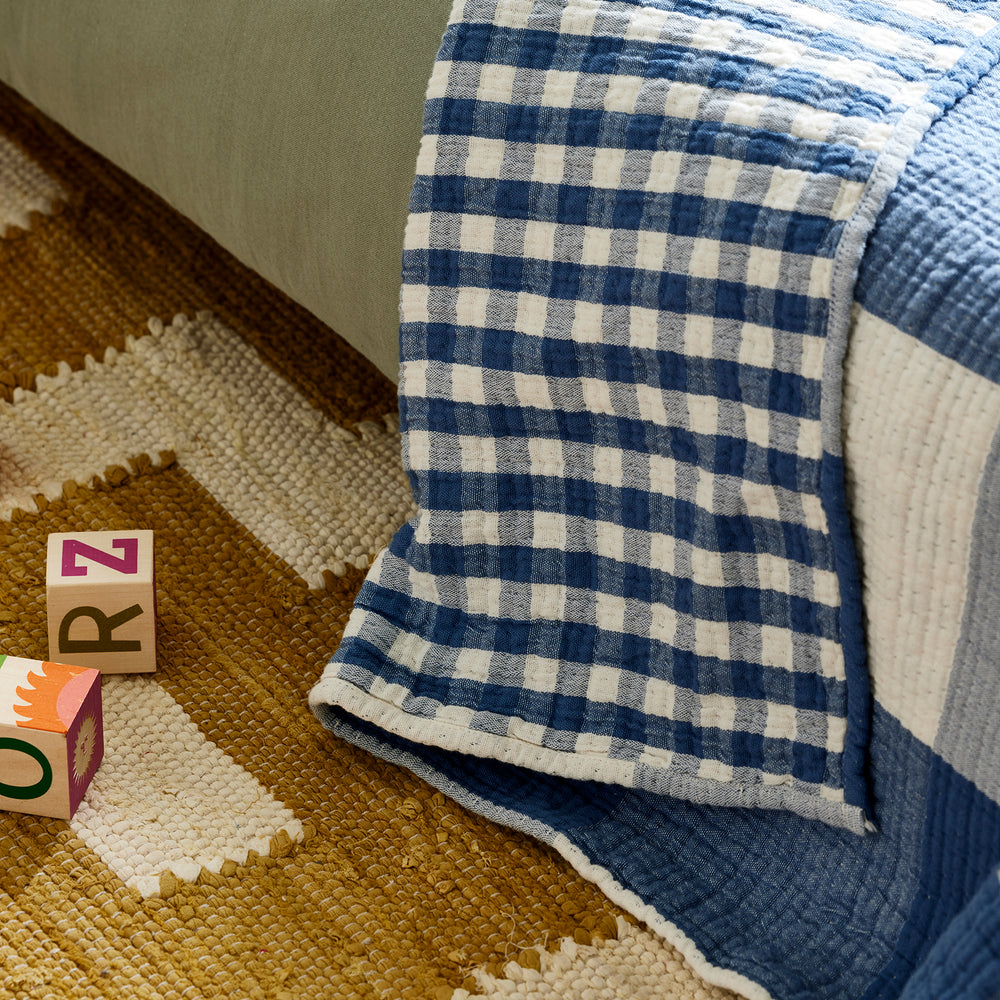 Plaid JEANIE bleu orage - 4