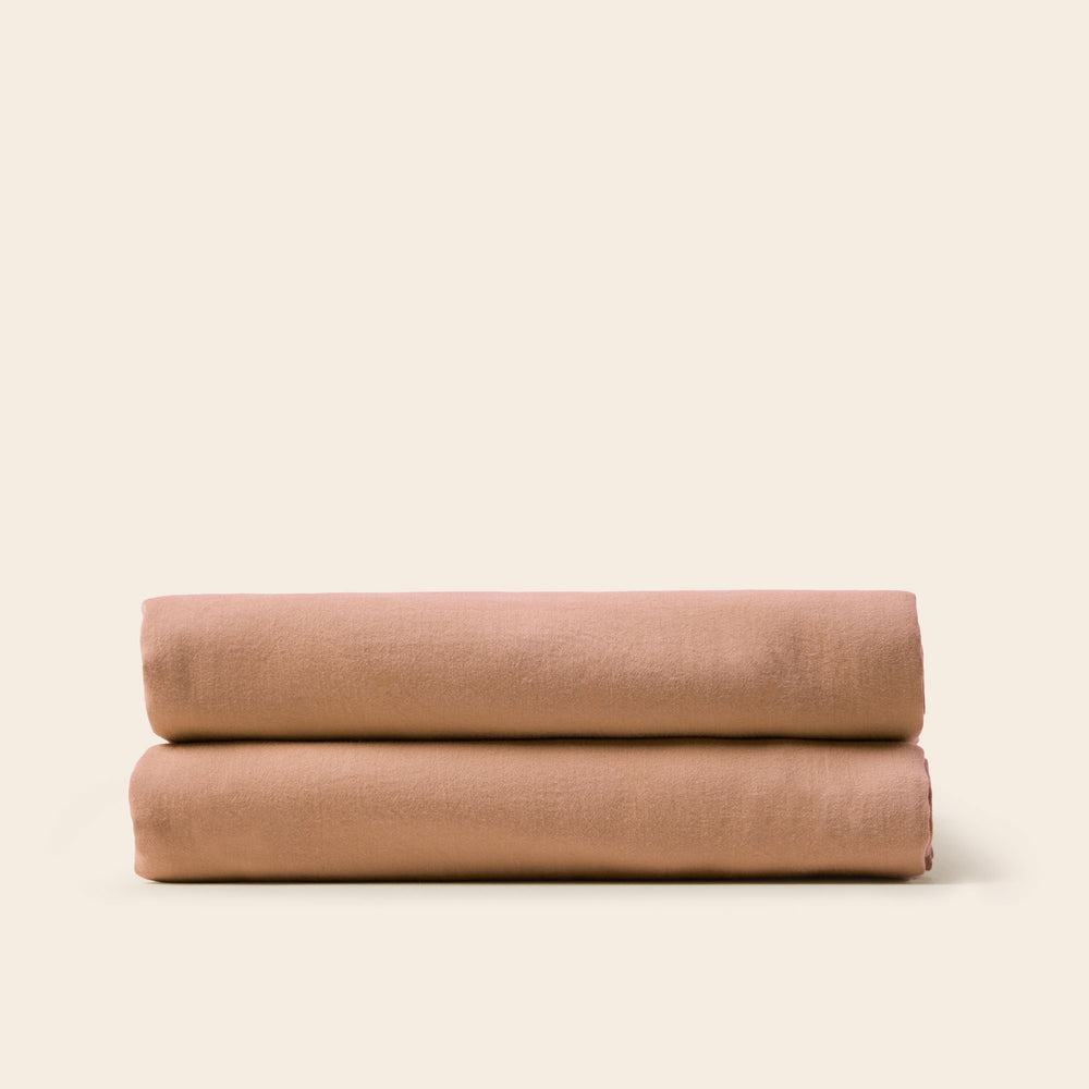 Drap plat Satheene Terrarosa - Élégance Minimaliste et Confort Ultime - 3