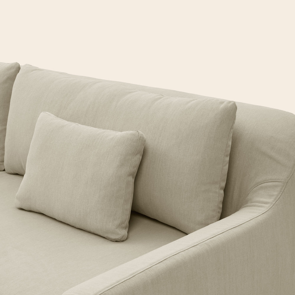 Canapé 3 places CLARIBEL barbate beige chaud - 7