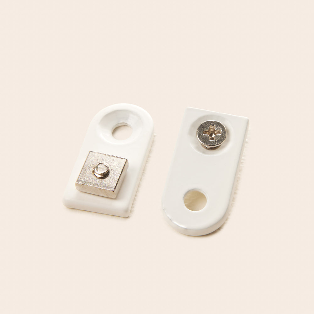 Lot de 2 supports plats RAYIA blanc mat - 3