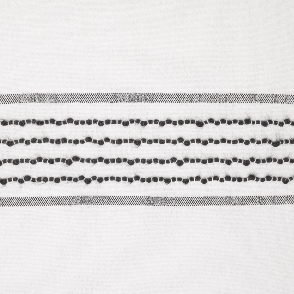 Housse de coussin MALAY blanc et noir - 8