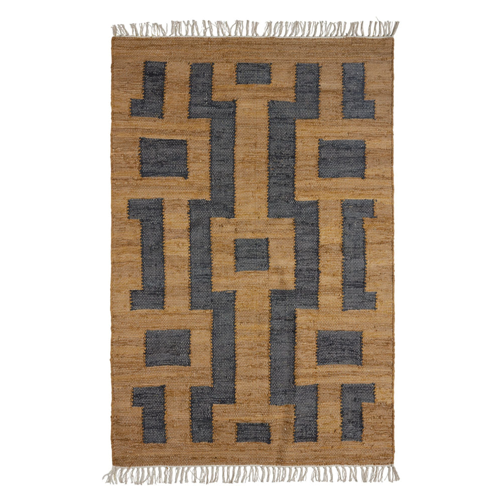 Tapis Design IMANOL Motif XXL Bronze et Noir - 6