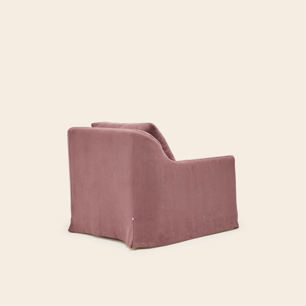 Fauteuil CLARIBEL Barbotine Ancien Rose - Design Confortable et Élégance Intemporelle pour Intérieur Raffiné - 5