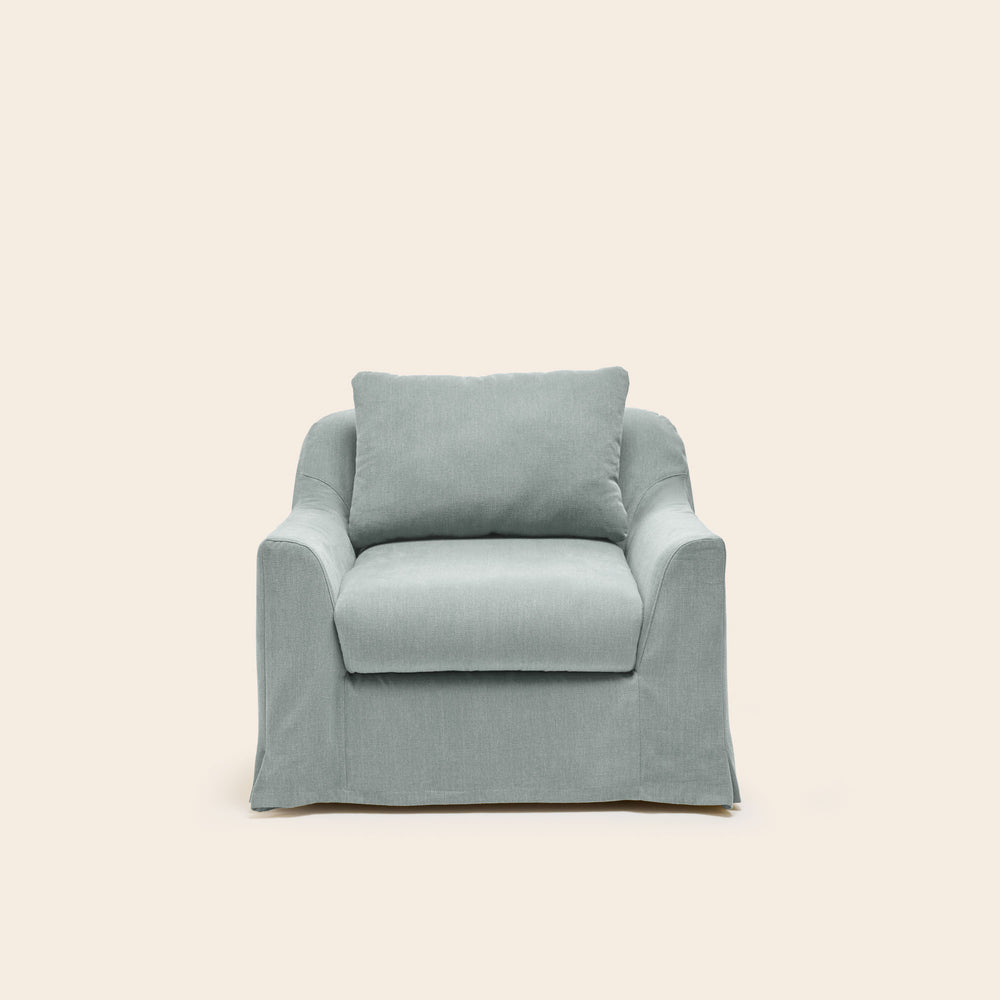 Fauteuil CLARIBEL barbate céladon